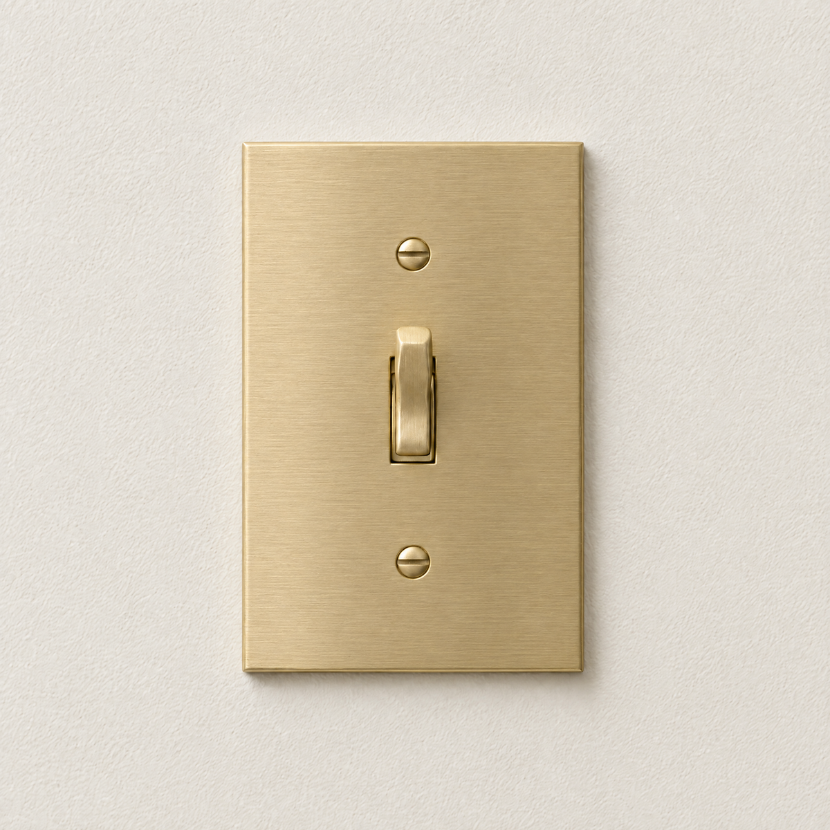 Satin Brass toggle switch