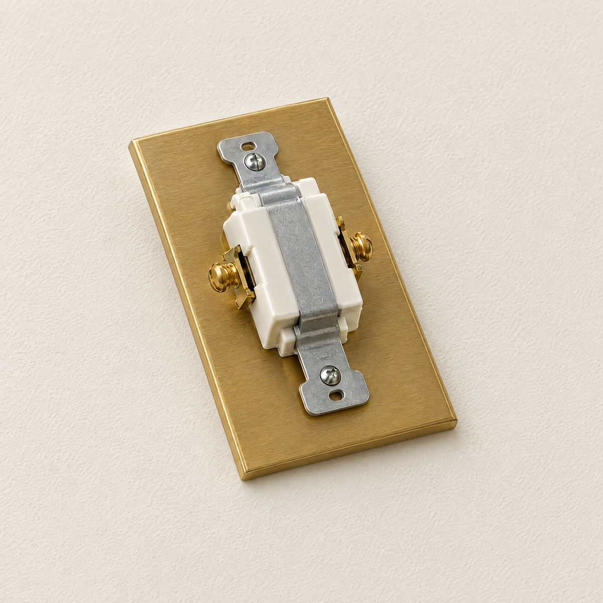 1-Gang Toggle Switch rear view with UL listed mechanism