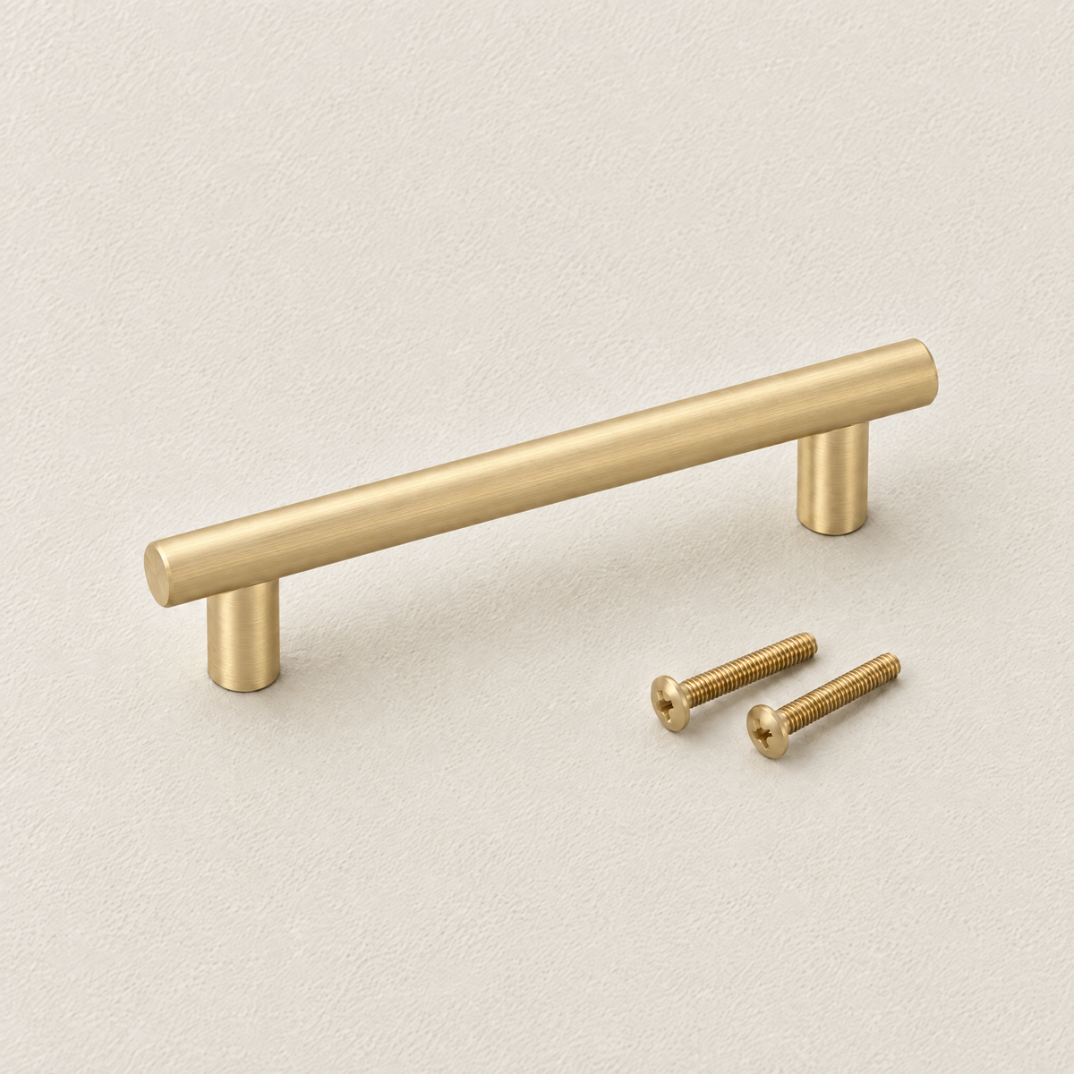 Solid Brass Cabinet Pull in Satin Brass